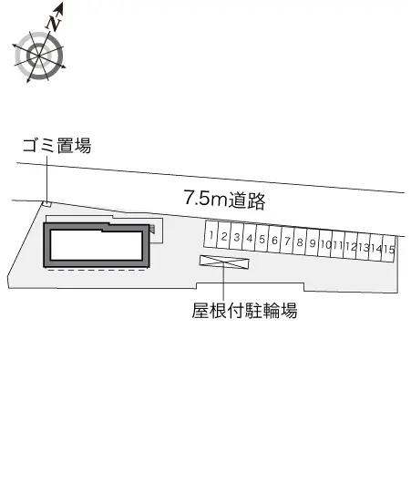 ★手数料０円★掛川市青葉台 月極駐車場